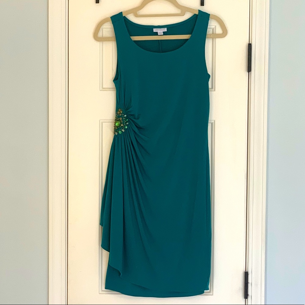 A Pea in the Pod Teal Maternity Cocktail Dress Size S